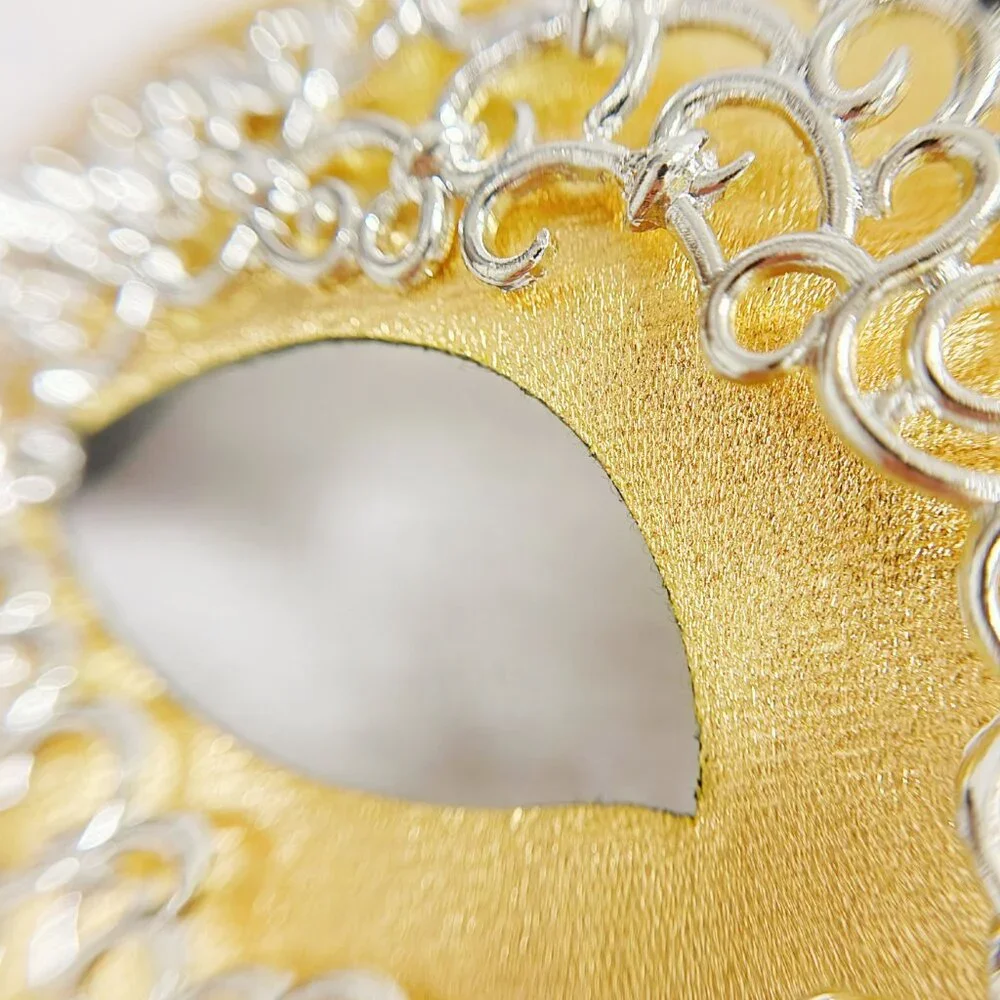 Silver gold mask, Masquerade mask, Cosplay mask, Masquerade ball mask, Prom mask